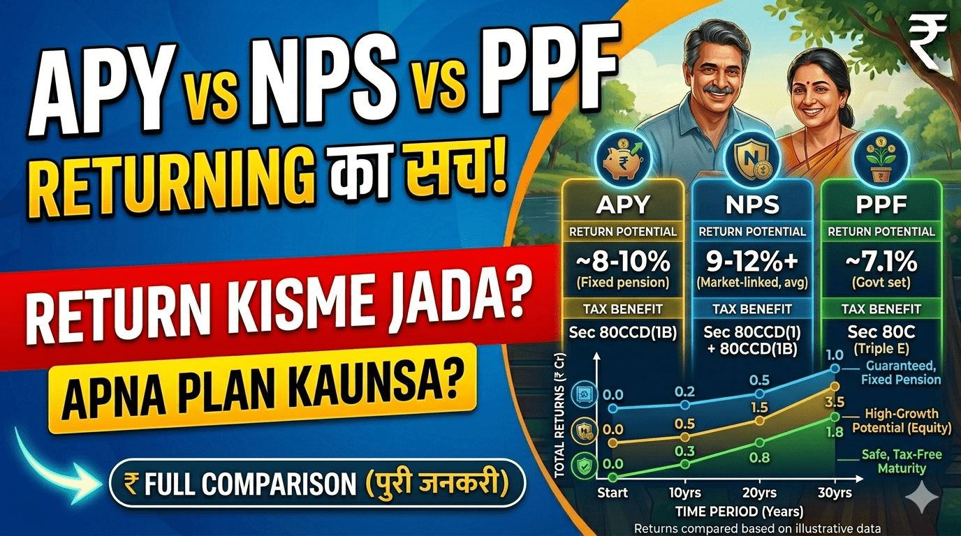 APY vs NPS vs PPF – Return Comparison