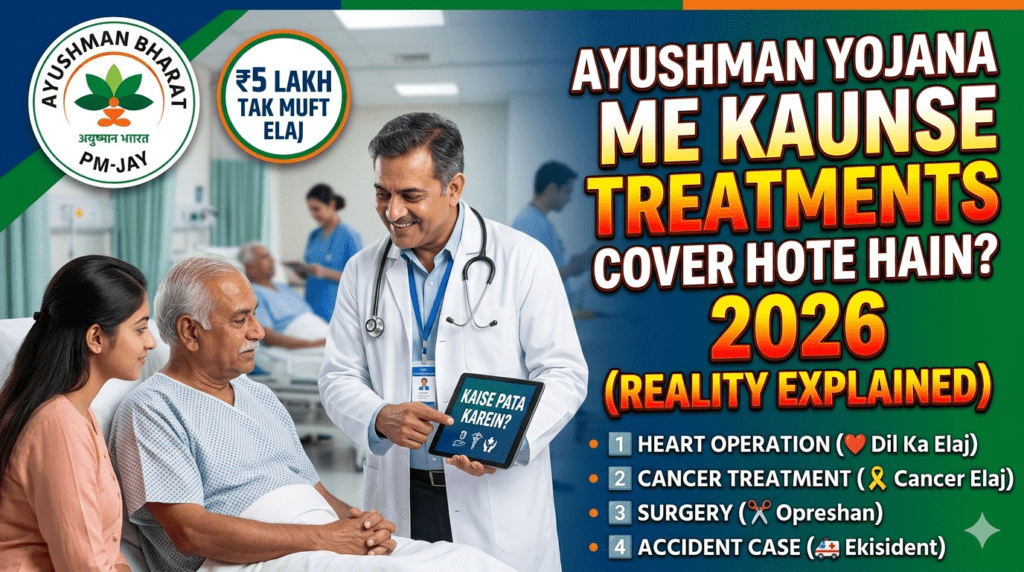 Ayushman Yojana Me Kaunse Treatments Cover Hote Hain 2026