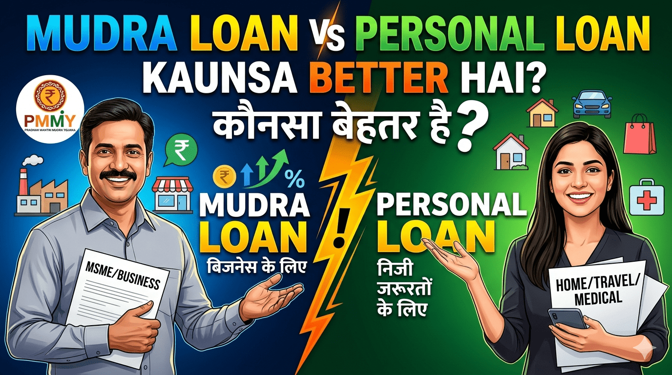 Mudra Loan vs Personal Loan