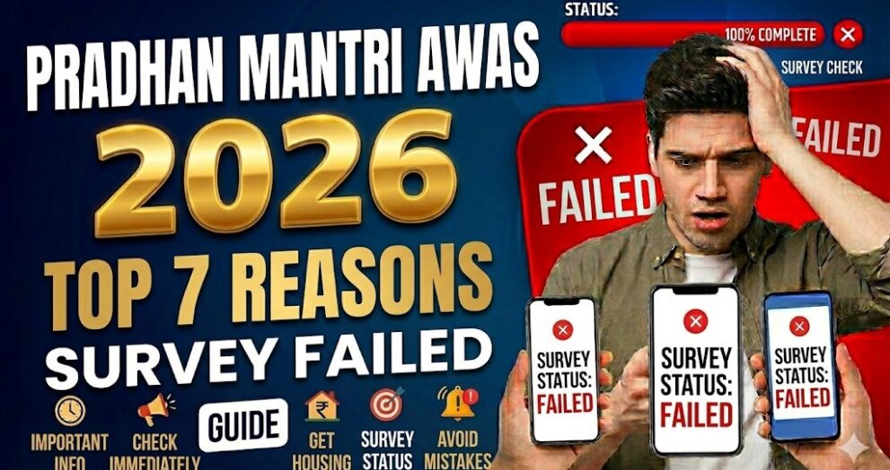 PM Awas Yojana 2026 Survey Fail Hone Ke Top 7 Reasons