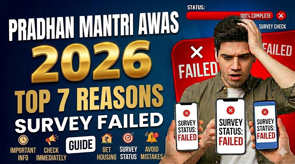 PM Awas Yojana 2026 Survey Fail Hone Ke Top 7 Reasons